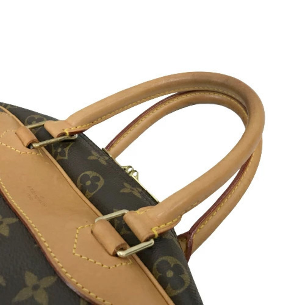Louis Vuitton Deauville Handbag Boston Bowling Bag Brown Monogram - Picture 7 of 10